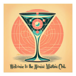 Foto Clube de Coquetel Martini Atômico de Entrelaçament