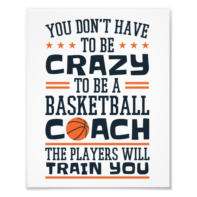 Foto Coach Funny Crazy Cote de Basquete (Frente)