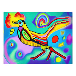 Foto Cockerel psicodélico: cockerel corante e estrident