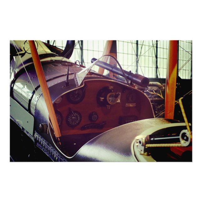 Foto Cockpit de avião Vintage Bi (Frente)