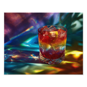 Foto Cocktail Prism Light Arco-Íris Fantasia Tropical