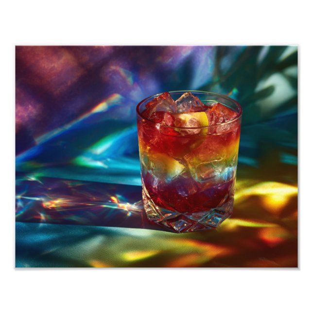 Foto Cocktail Prism Light Arco-Íris Fantasia Tropical (Frente)