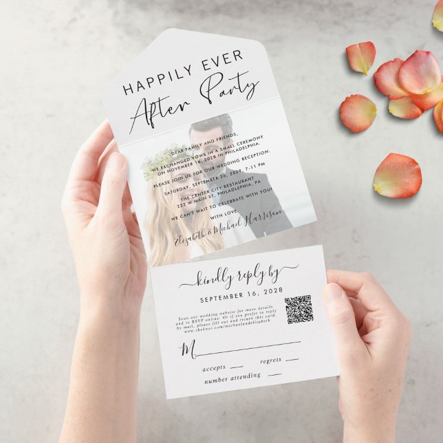 Foto Código QR Casamento Recepção Felizes para Sem (Criador carregado)