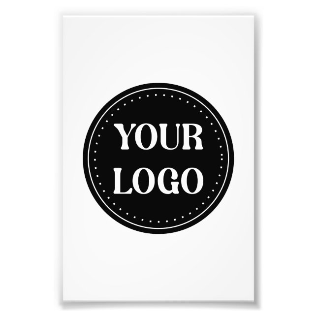 Foto Código QR preto elegante e elegante (Frente)