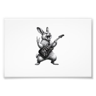 Foto Coelho Tocando Guitarra Rock Star Amante de Coelho
