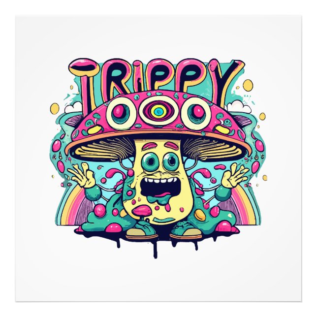 Foto Cogumelo Trippy Feliz (Frente)