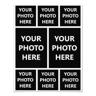 Foto Colagem 6 Fotos da Família Retrato Quadrada 2