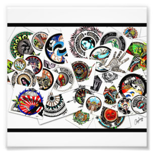 Foto Colagem abstrata ecléctico do desenho