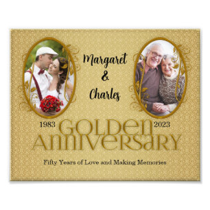 Foto Colagem Annivosa do Ouro 8x10 50th