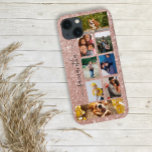 Foto Colagem Caligrafia Monograma Nome Glitter Ca<br><div class="desc">Este design também está disponível em outros modelos de telefone. Escolha Tipo de dispositivo para ver outros iPhone, Samsung Galaxy ou Google capas. Alguns estilos podem ser alterados selecionando Estilo se essa for uma opção. Este design pode ser personalizado na área fornecida pela alteração da foto e/ou do texto. Ou...</div>