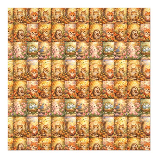 Foto Colagem de Padrão de Patchwork Moderno (Frente)