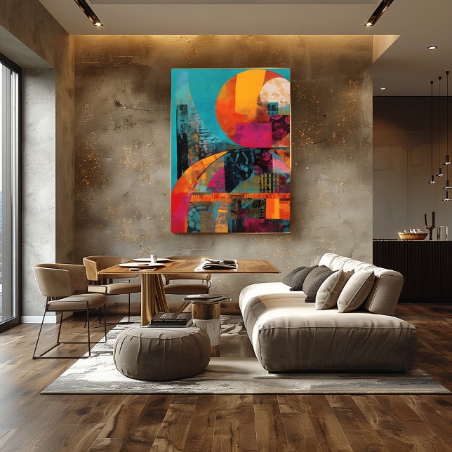 Foto Collage Abstracto de Círculos Coloridos (Criador carregado)