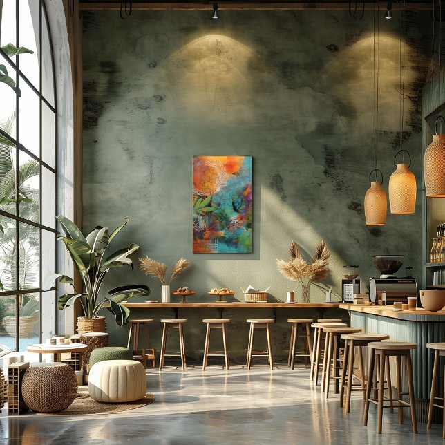 Foto Collage Abstracto de Hojas y Círculo (Criador carregado)