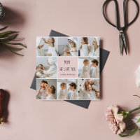 Foto Collage Mãe Nós Amo Você Melhor Presente Mãe