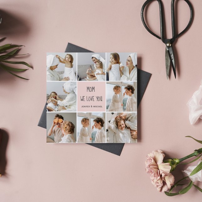 Foto Collage Mãe Nós Amo Você Melhor Presente Mãe (Criador carregado)