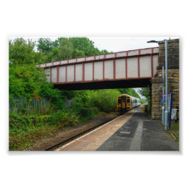 Foto Colne Bound Train Leaving Burnley Barracks Railway