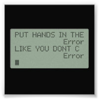 Coloque as mãos no erro