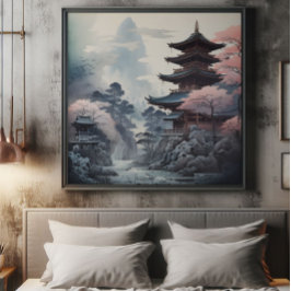 Foto Coloração tradicional no templo japonês