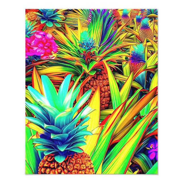 FOTO COLORFUL PINEAPPLE  PATTERNS  (Frente)