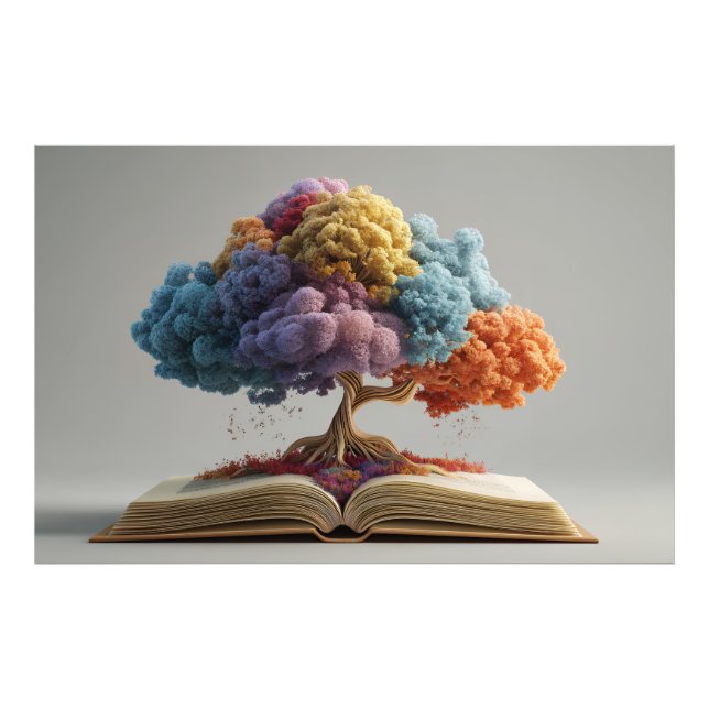 Foto Colorful Storybook Tree Fantasy Bloom (Frente)