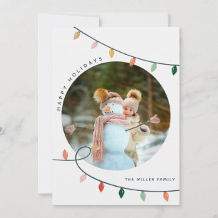 Foto Colorida das Luzes de Férias