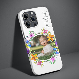 Foto Colorida Floral Simples Moderna Personalizada