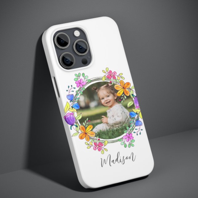 Foto Colorida Floral Simples Personalizada (Criador carregado)