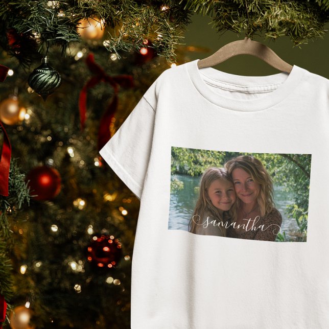 Foto com Assinatura Girly Curly (Girly Curly Signature Photo Tri-Blend Shirt)