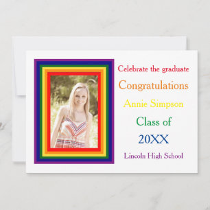 Foto com quadro Rainbow - Anúncio de graduação