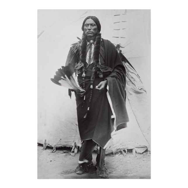Foto Comandante Guerreiro Quanah Parker c. 1885 (Frente)
