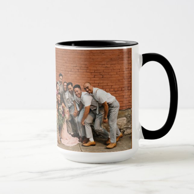 foto combinado do casamento da caneca de café 15oz (Direita)