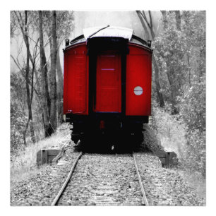 Foto Comboio A Velho Vapor Vermelho