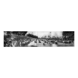Foto Começo e meta da competição automóvel 1913 da