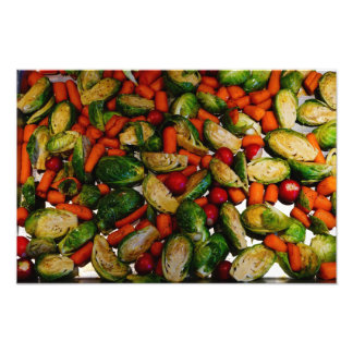 Foto Comida real: bandeja de vegetais