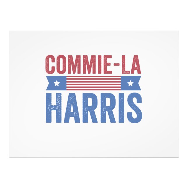 Foto Commie-La Harris 2024 Funny Anti Kamala Harris (Frente)