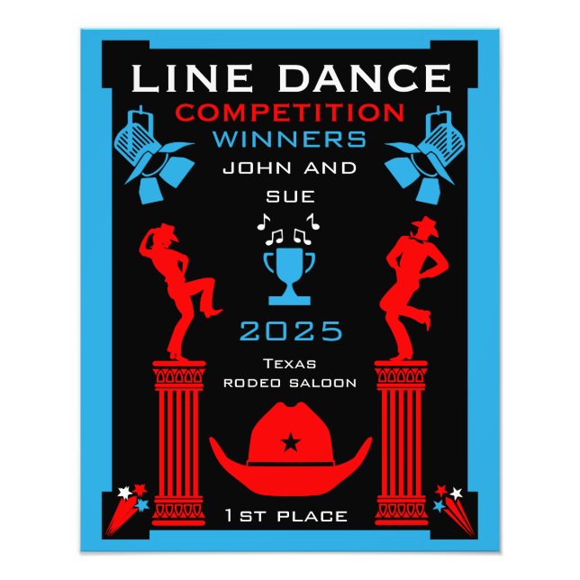 Foto Competição de dança de linha americana (Frente)