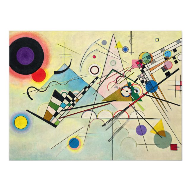 Foto Composição 8 de Wassily Kandinsky (Frente)