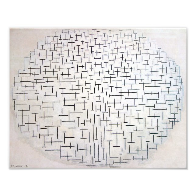 Foto Composição n.o 10, Cais e Oceano | Mondriaan | (Frente)