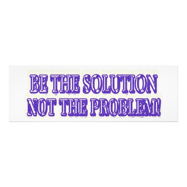 Foto Comprar Design "BE A SOLUÇÃO", Trabalho de arte, b (Frente)