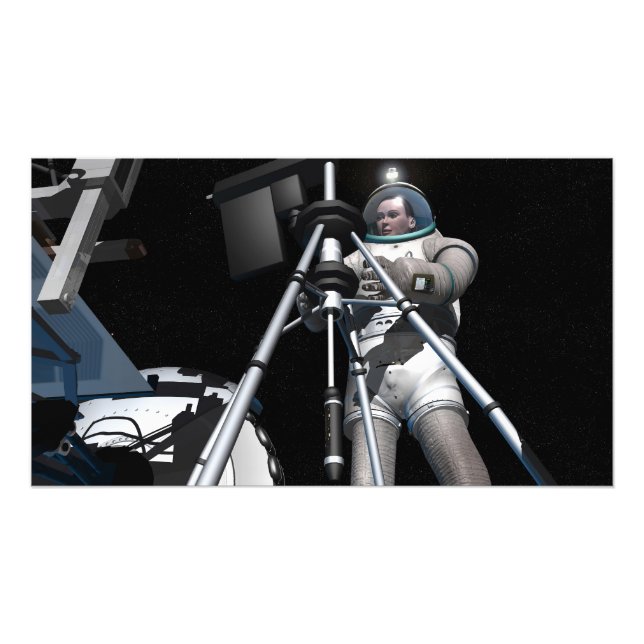 Foto Conceito do artista de exploração espacial futura (Frente)