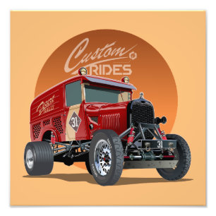 Foto Conceito personalizado de carro de retrocorrida