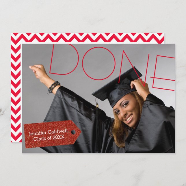 Foto Concluída - Convite à Festa de formatura (Frente/Verso)