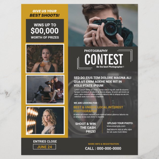 Foto: Concurso Flyer Modelo (Frente)