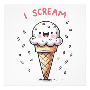 Foto Cone de Sorvete I Scream com Confeitos
