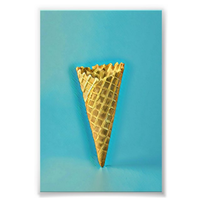 Foto Cone de waffle para amantes de sorvetes (Frente)