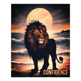 Foto Confiança no leão do oceano Inspiracional