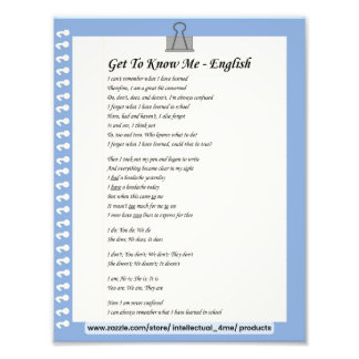 Foto Conheça-me - Inglês