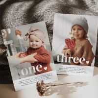 Foto conjunta de dupla face - Convite de aniversár