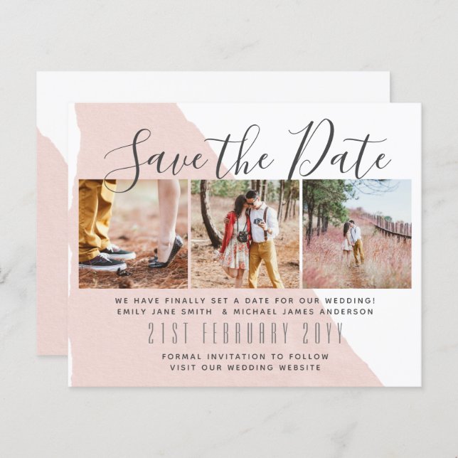 FOTO Contemporânea Salve as Datas pelo ORÇAMENTO L (Frente/Verso)