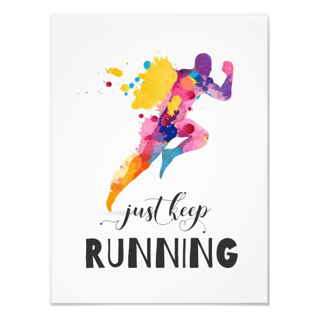 Foto Continuar executando a cotação motivacional para p (Frente)